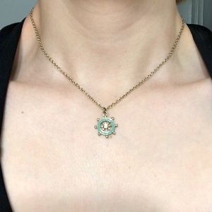 Boat steering wheel necklace